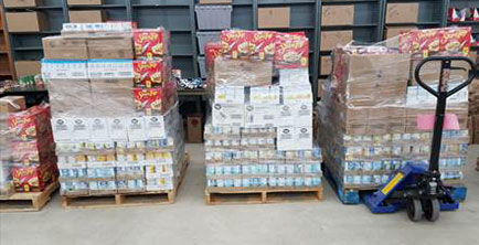 DLO donates more than 400 food baskets to Oklahoma DHS